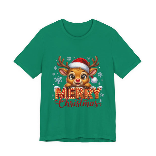 Merry Christmas Reindeer T‑Shirt