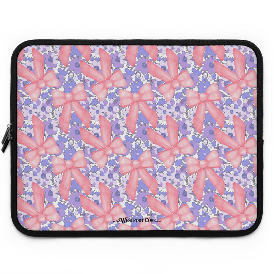Bow Floral - Safe Harbor Laptop Sleeve