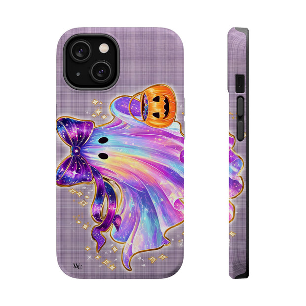 Cute Rainbow Ghost Halloween Phone Case - Extreme Impact MagSafe Phone Case
