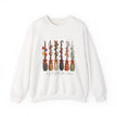 Witch Brooms Crewneck Sweatshirt —  Floral Brooms Fall Graphic