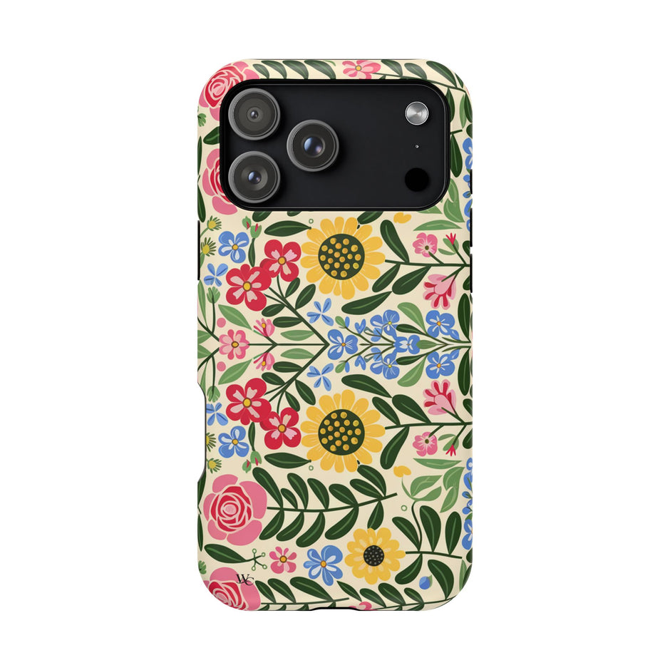Floral Folk - Extreme Impact MagSafe Phone Case