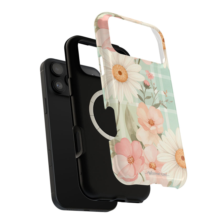 Pastel Daisy Floral Extreme Impact MagSafe Phone Case