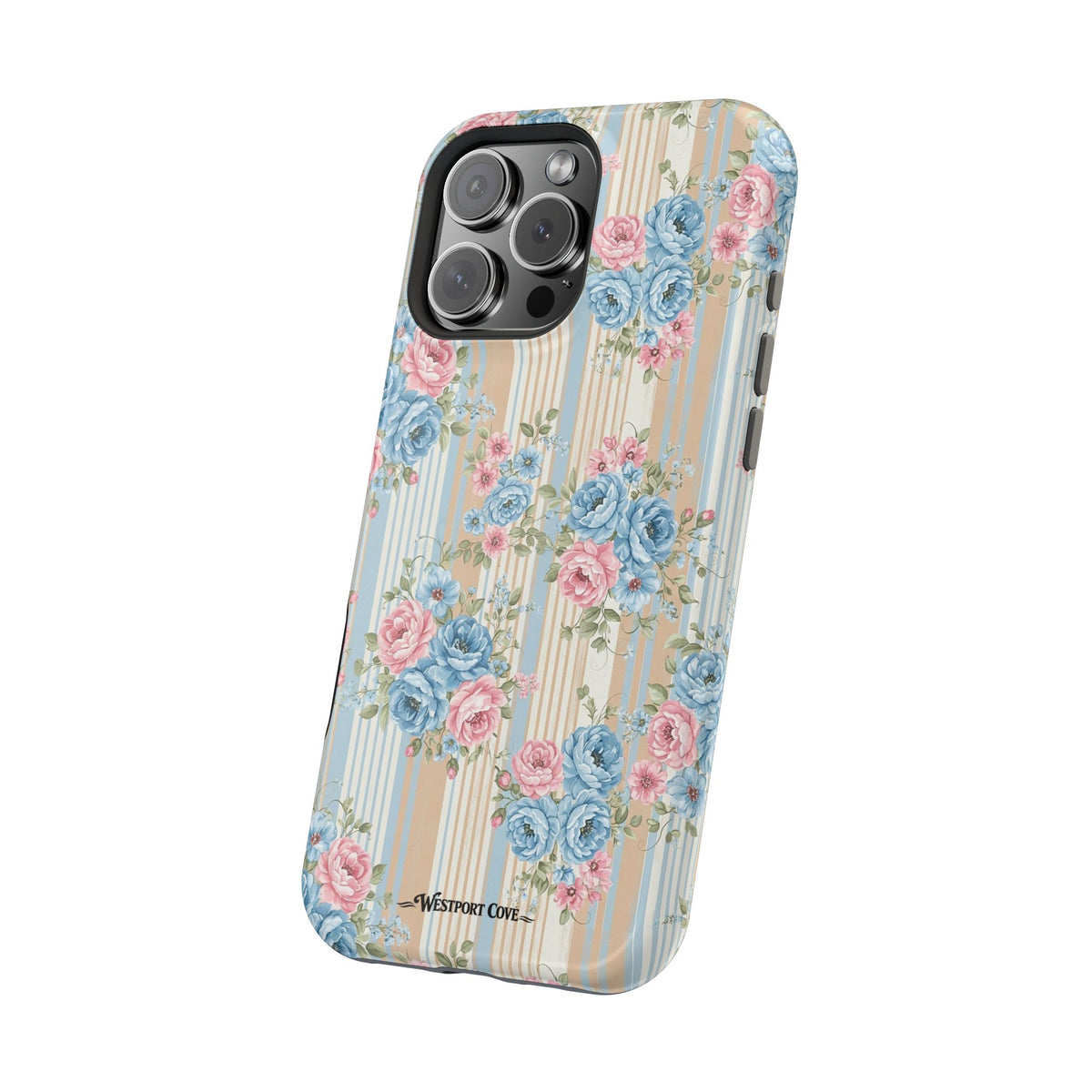 Floral Vintage Stripe - Extreme MagSafe Phone Case