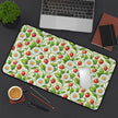 Strawberry Delight Desk Mat — Floral Vintage Garden Mouse Pad/Desk Protector