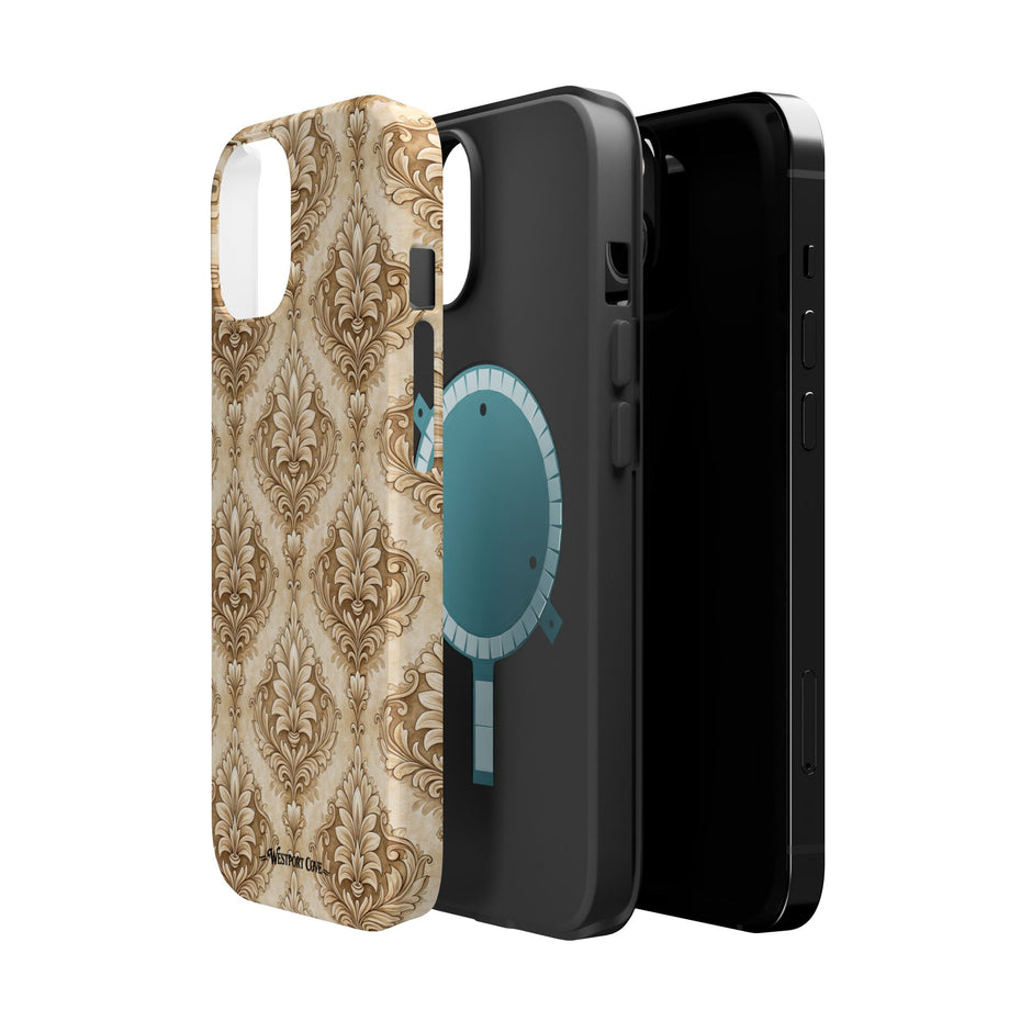Damask Taupe - Extreme MagSafe Phone Case
