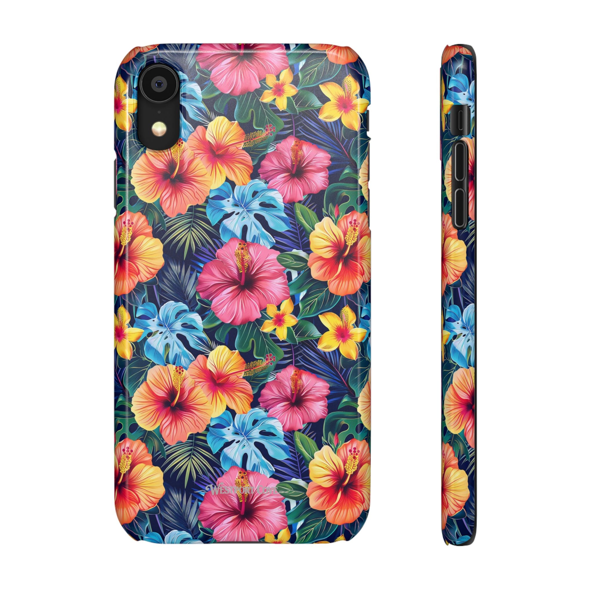 Tropical Hibiscus - Elite Phone Case — Floral Hawaiian Pattern Phone Cover
