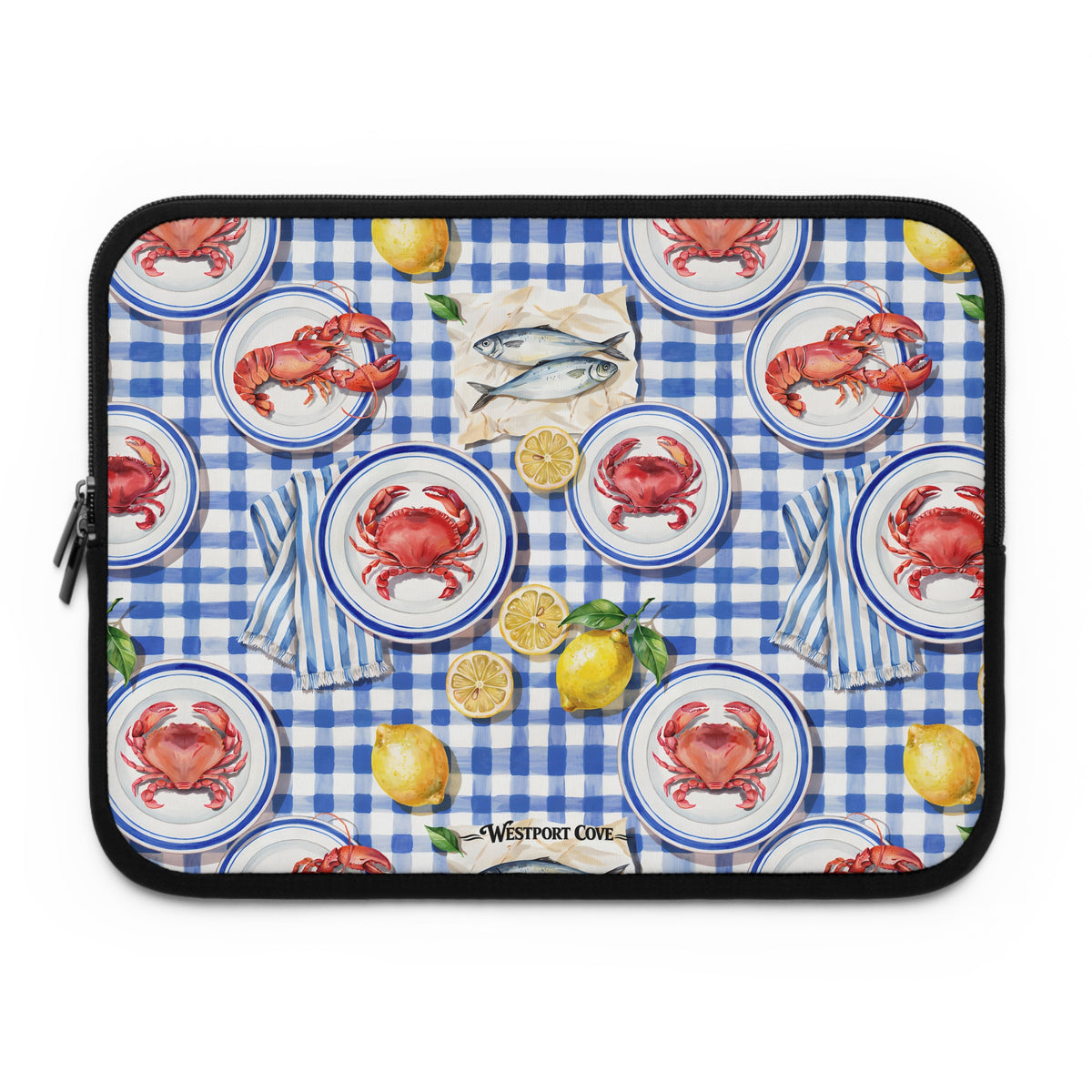 Seafood Picnic - Safe Harbor Laptop Sleeve