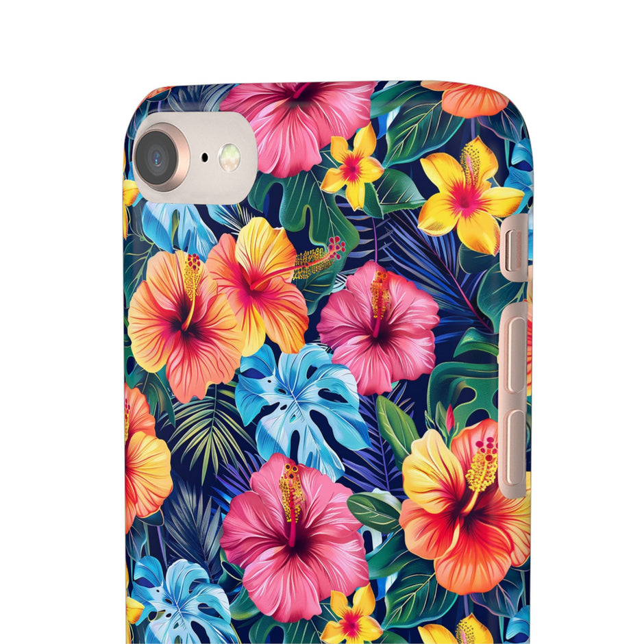 Tropical Hibiscus - Elite Phone Case — Floral Hawaiian Pattern Phone Cover