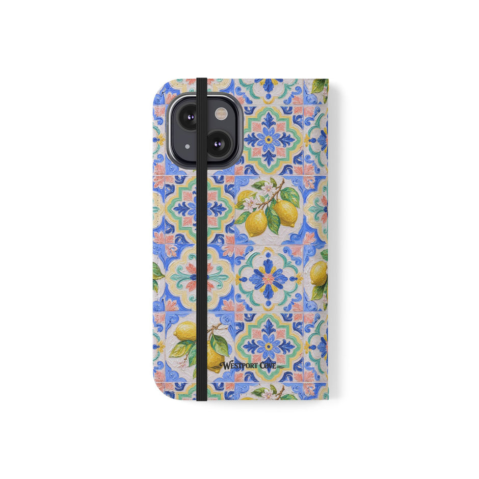 Santorini Lemon - Flip Case