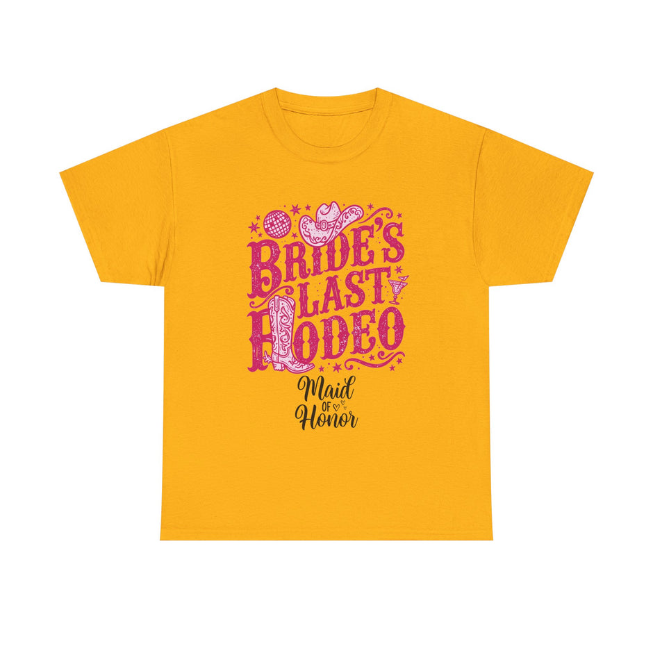 Bride's Last Rodeo T-Shirt — Maid of Honor Bachelorette Western Tee