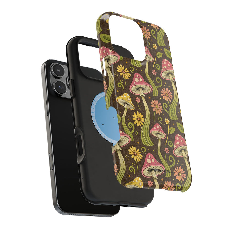 Magic Mushroom Extreme Impact MagSafe Phone Case - Embrace Nature's Charm with Ultimate Protection