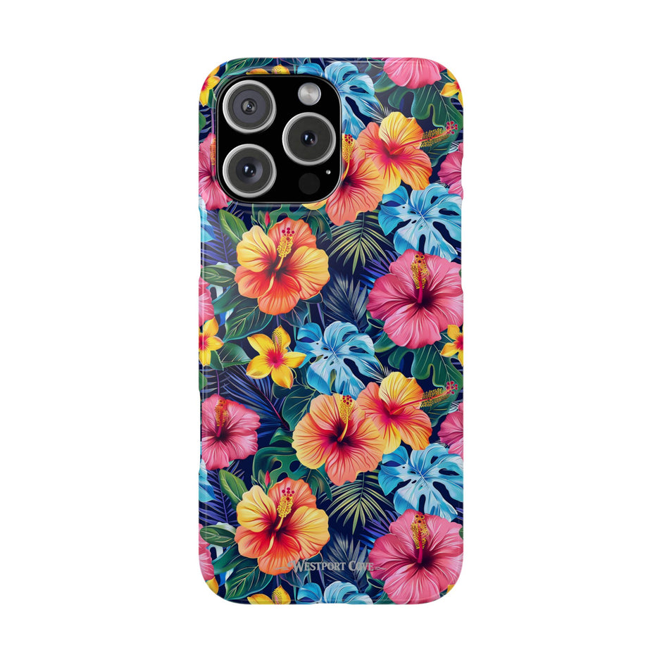 Tropical Hibiscus - Essential Phone Case — Floral Beach Vibe Phone Cover