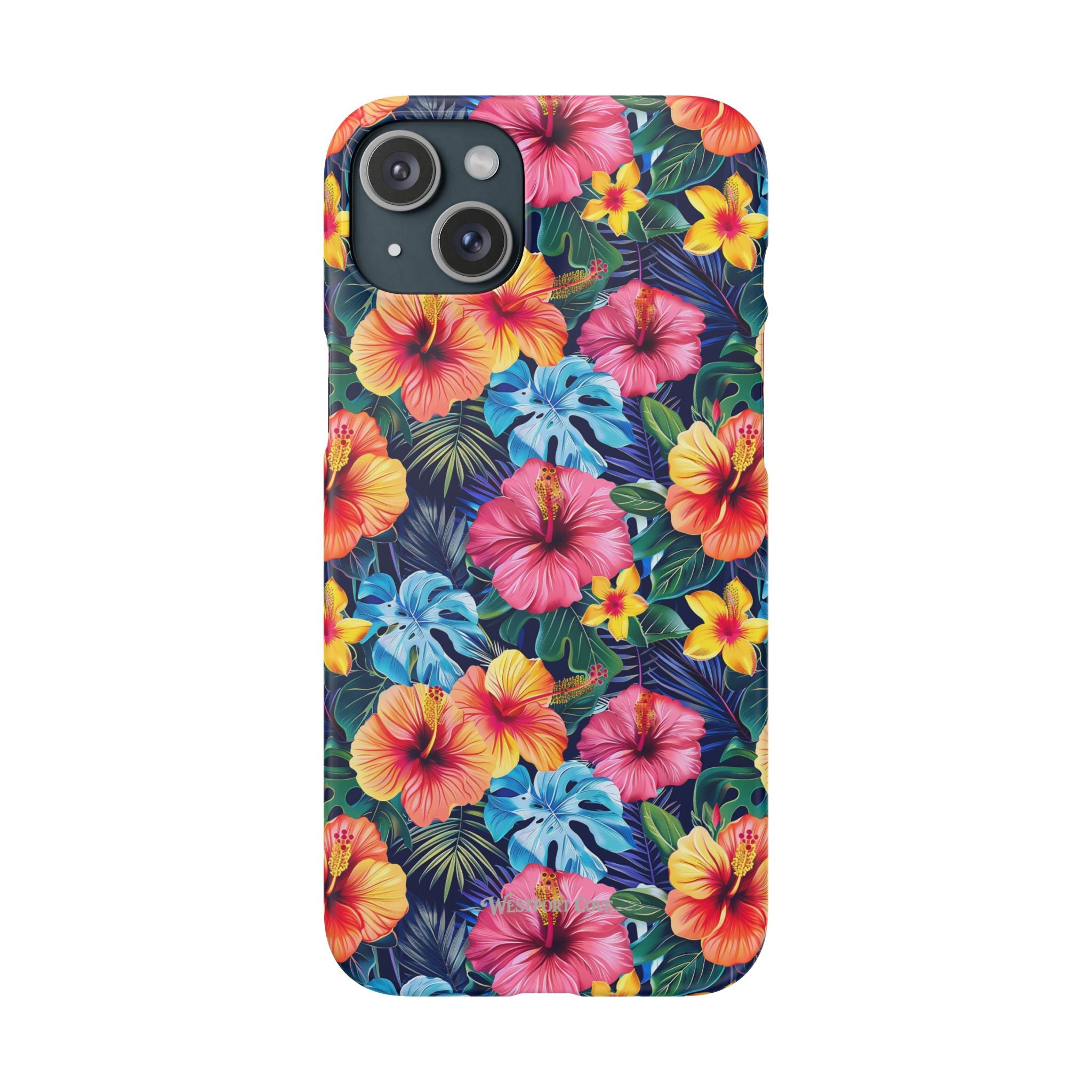Tropical Hibiscus - Elite Phone Case — Floral Hawaiian Pattern Phone Cover