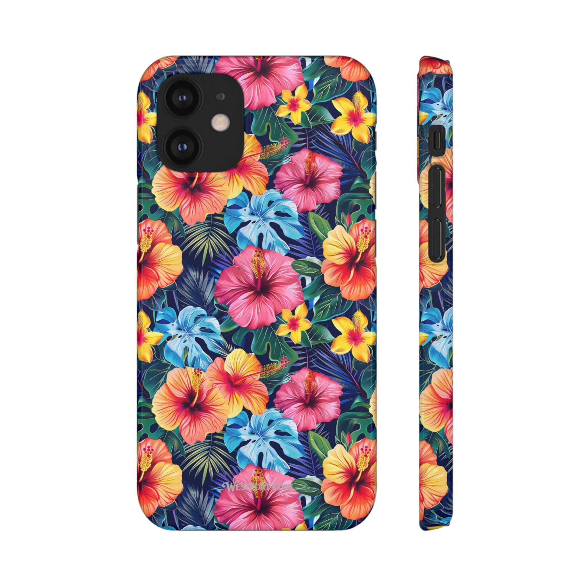 Tropical Hibiscus - Elite Phone Case — Floral Hawaiian Pattern Phone Cover