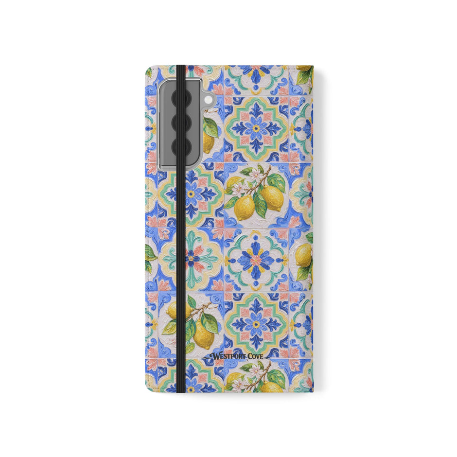 Santorini Lemon - Flip Case