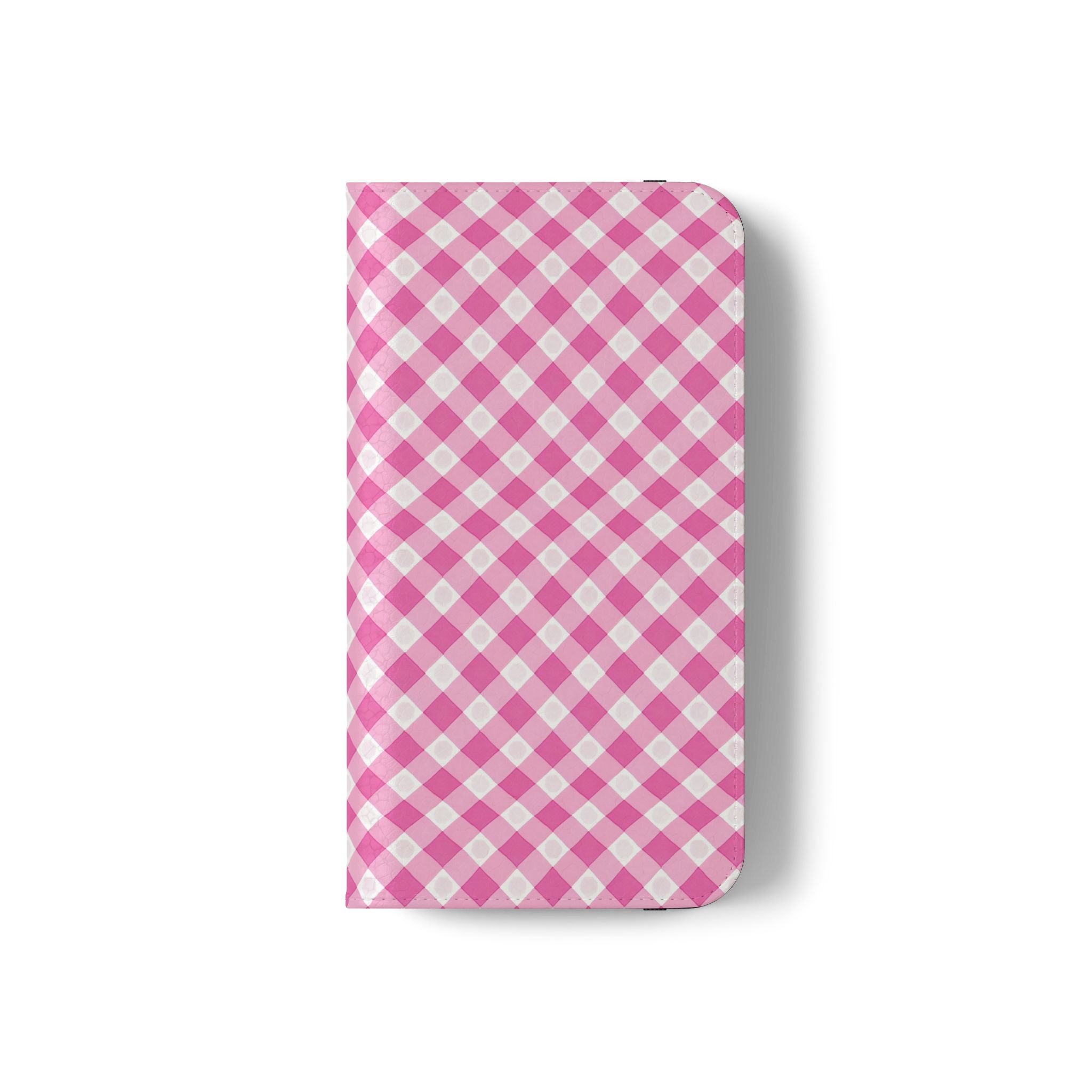 Pink Gingham - Flip Case – Wallet Flip Case with Card Slots