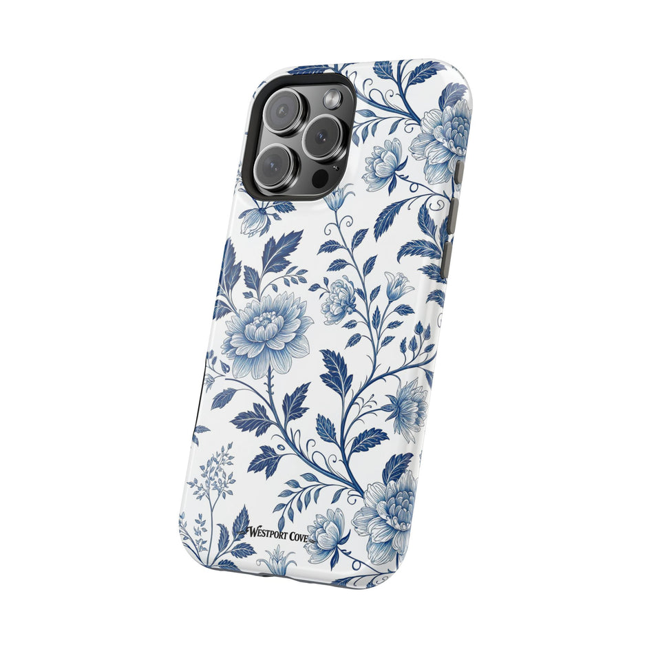 Floral Blue Porcelain - Extreme MagSafe Phone Case
