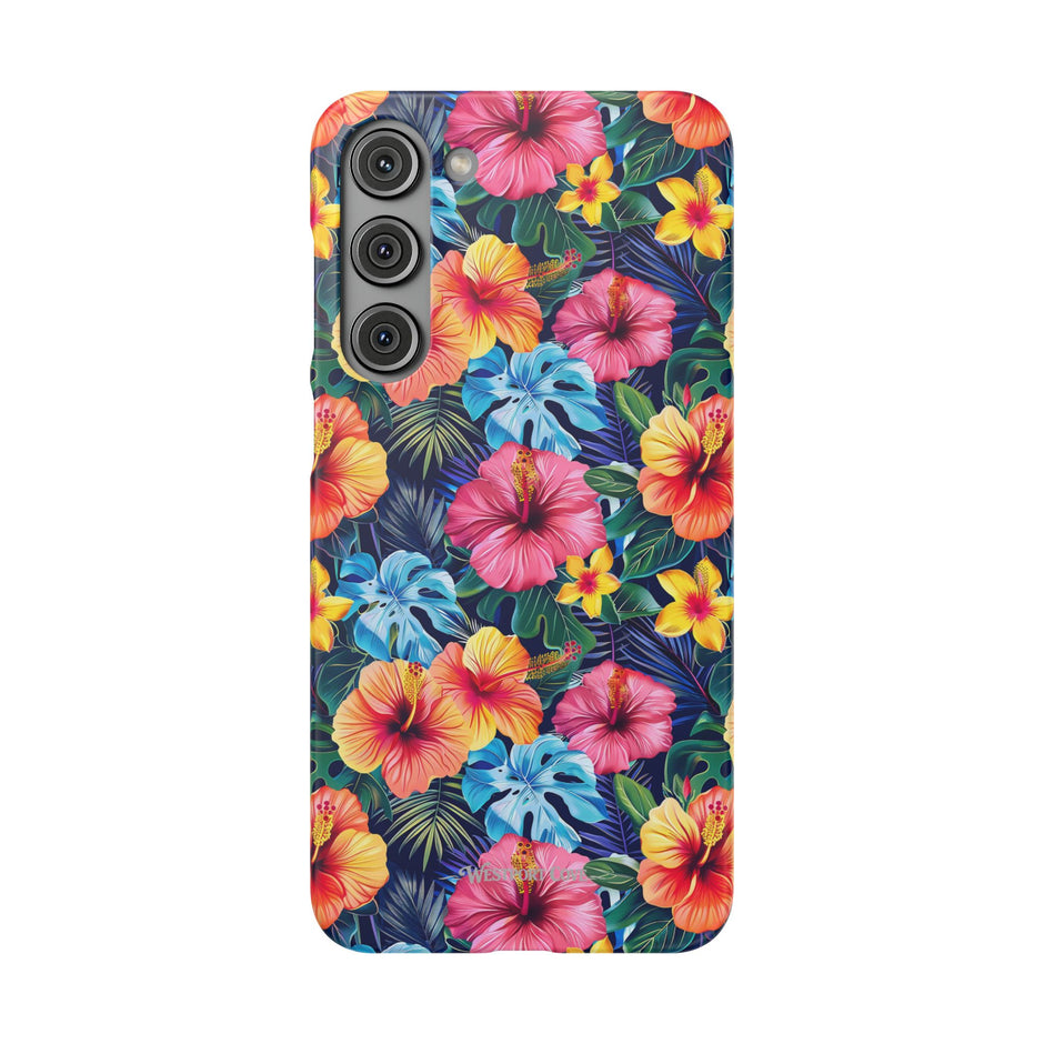 Tropical Hibiscus - Elite Phone Case — Floral Hawaiian Pattern Phone Cover