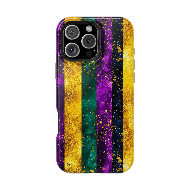 Mardi Gras Stripe - Extreme Impact MagSafe Phone Case