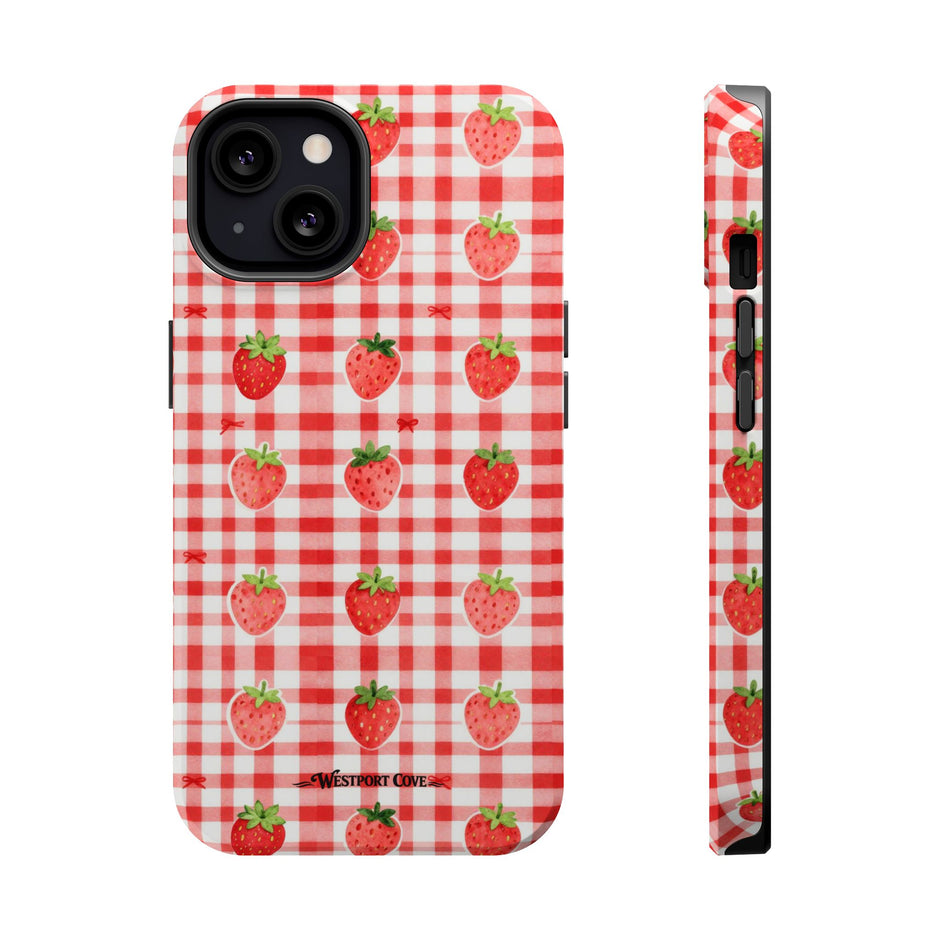 Strawberry Gingham - Extreme MagSafe Phone Case