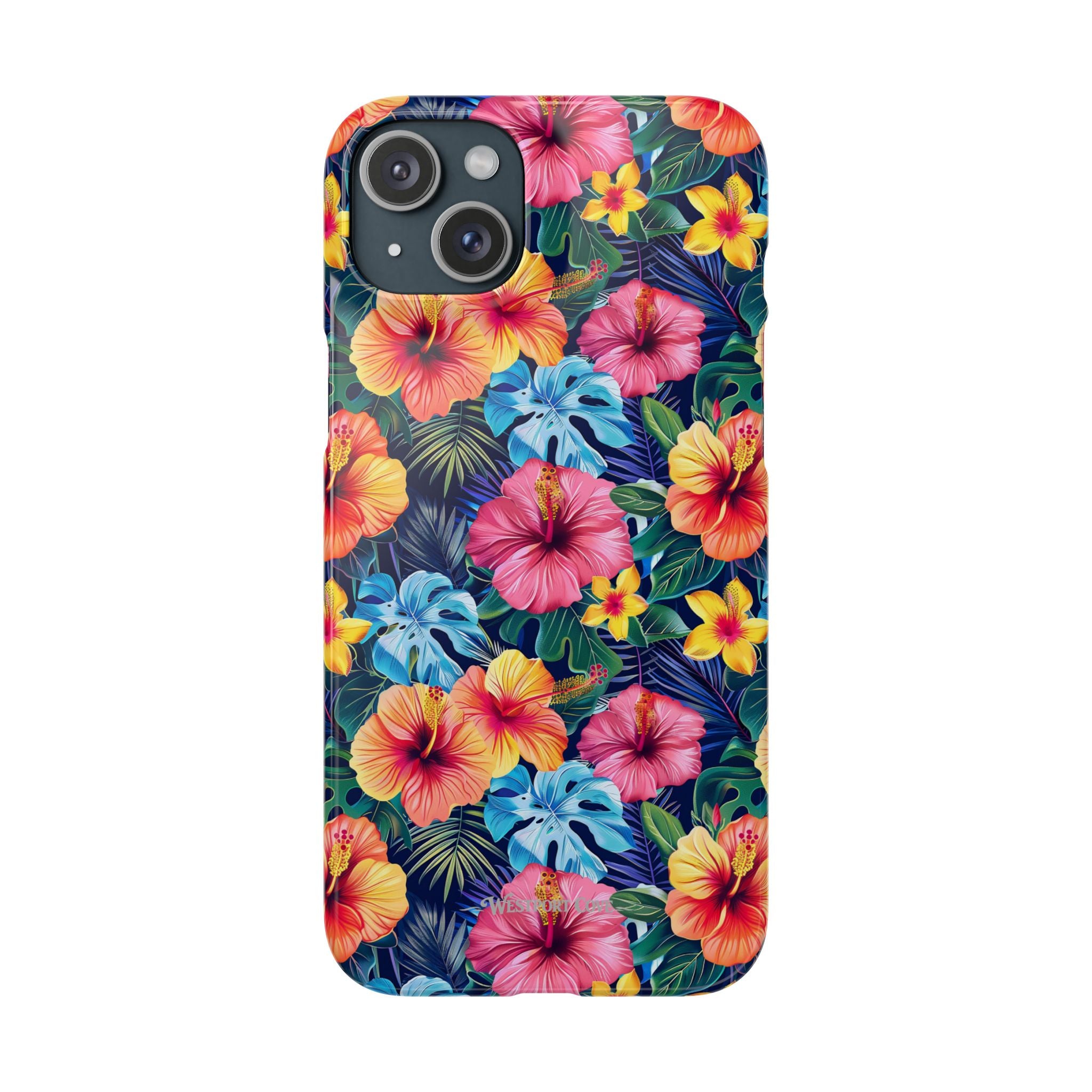 Tropical Hibiscus - Elite Phone Case — Floral Hawaiian Pattern Phone Cover