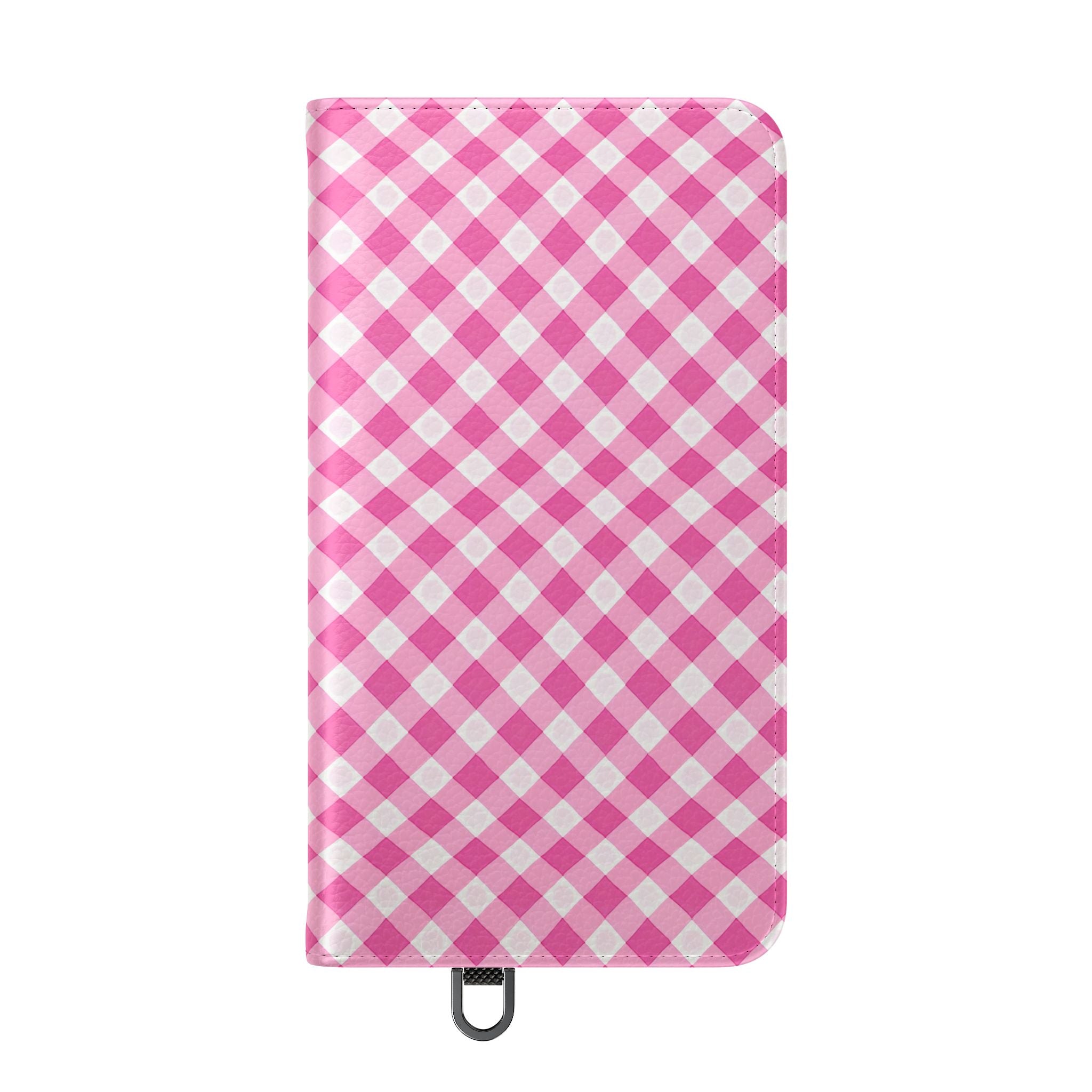 Pink Gingham - Flip Case – Wallet Flip Case with Card Slots