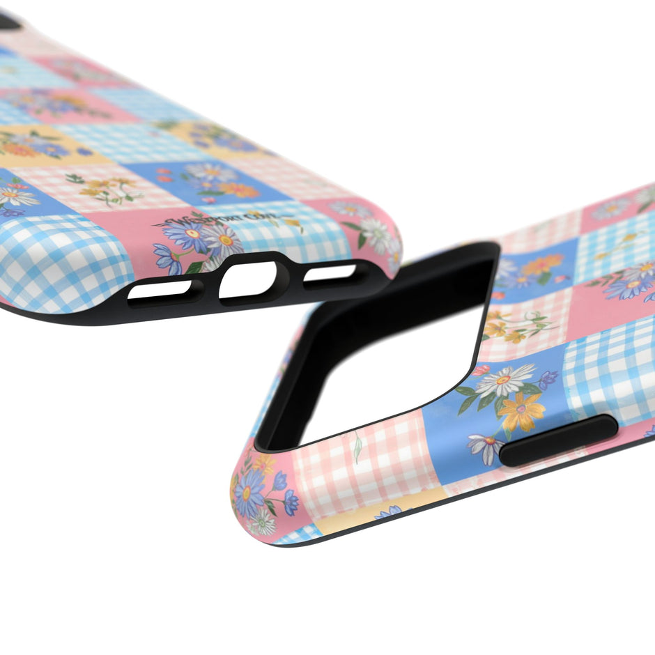 Pastel Floral Patchwork Extreme Impact MagSafe Phone Case