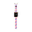 Bow Floral - Ribbon Pattern Apple Watch Band — Pastel Pink & Lavender Watch Strap
