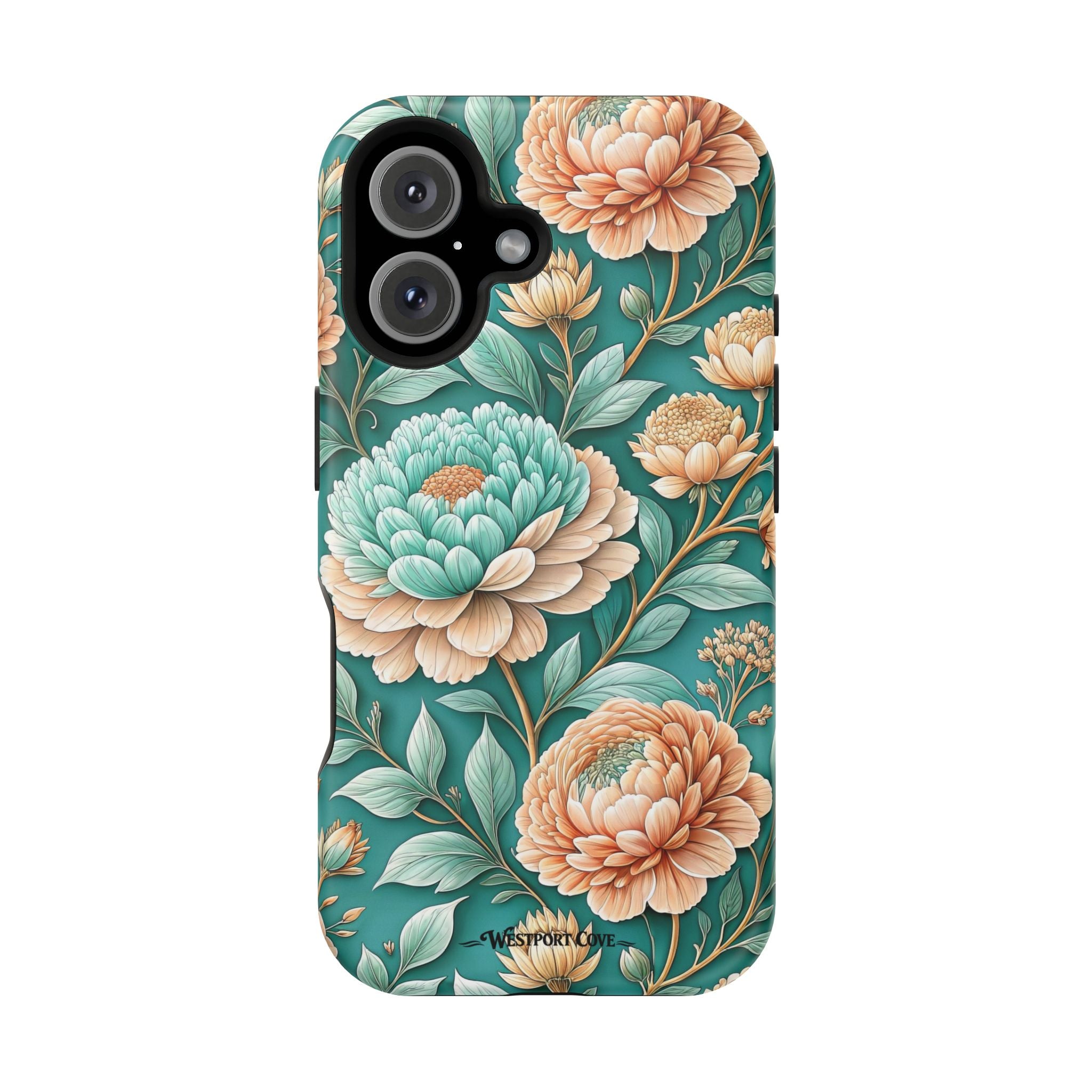 Teal Peony - Extreme MagSafe Phone Case