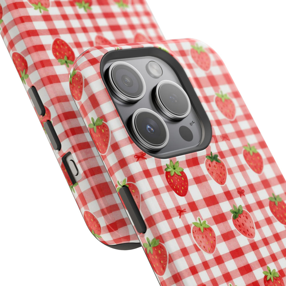 Strawberry Gingham - Extreme MagSafe Phone Case