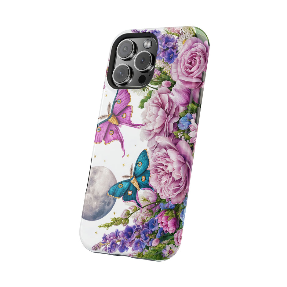 Floral Moon & Butterflies Extreme Impact MagSafe Phone Case