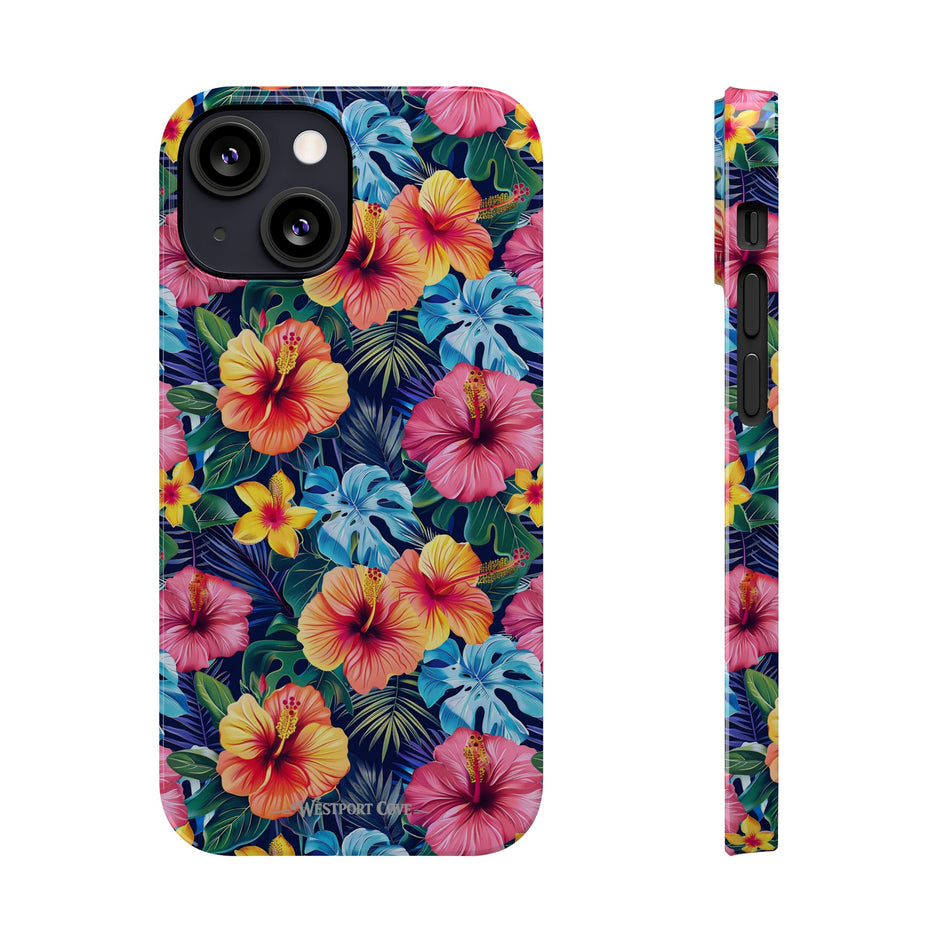 Tropical Hibiscus - Essential Phone Case — Floral Beach Vibe Phone Cover
