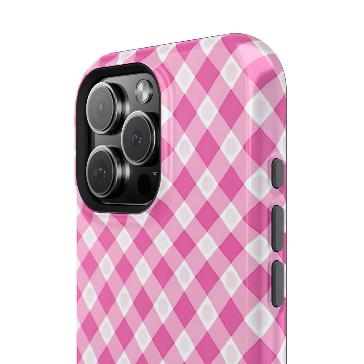Pink Gingham - Extreme Impact MagSafe Phone Case