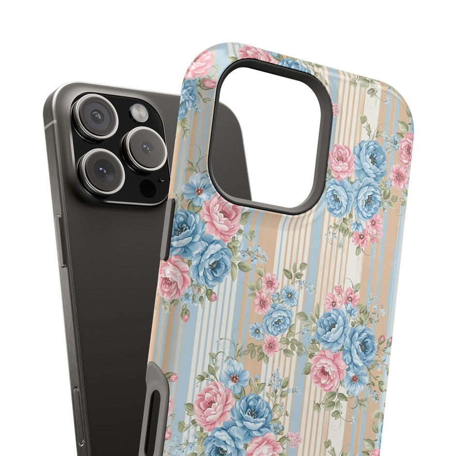 Floral Vintage Stripe - Extreme MagSafe Phone Case