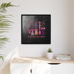 Halloween Broom Canvas Print — “A Girl Gotta Have Options” Framed Wall Art