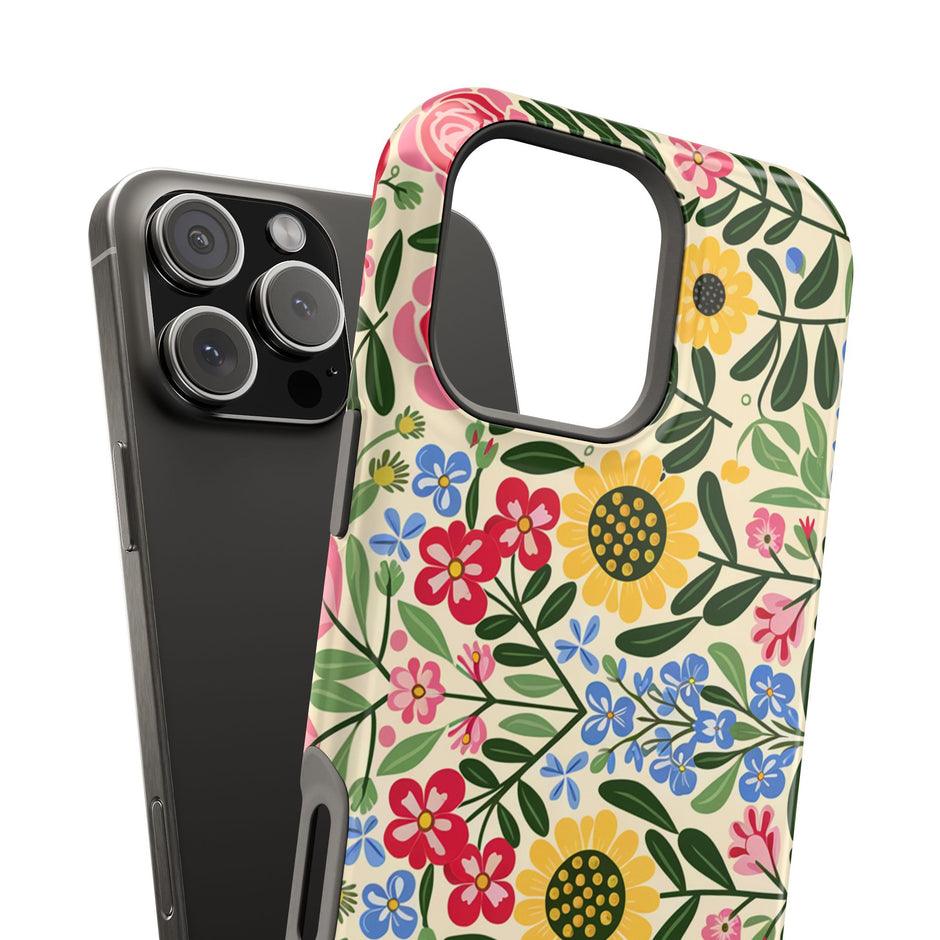 Floral Folk - Extreme Impact MagSafe Phone Case