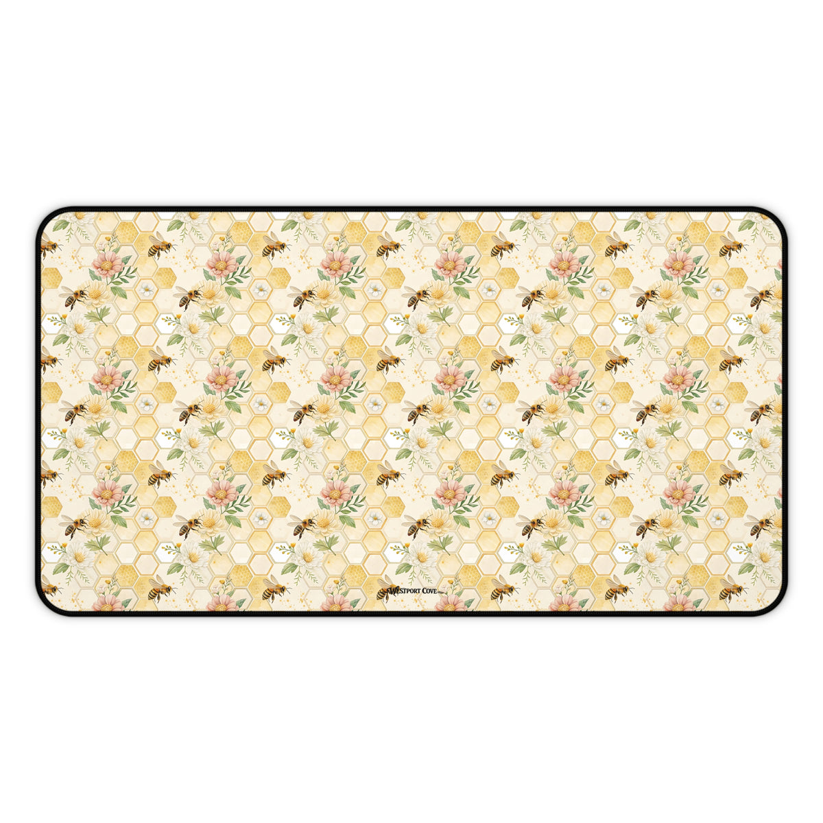 Honeycomb Heaven - Launch Pad Desk Mat - Bee Gaming & Office Mouse Pad