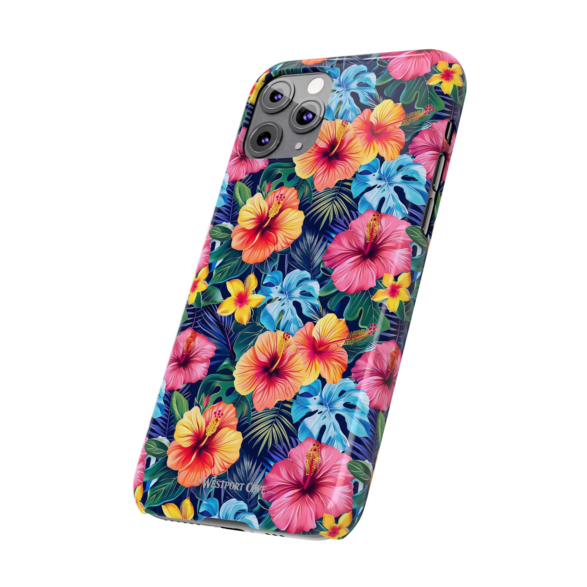 Tropical Hibiscus - Essential Phone Case — Floral Beach Vibe Phone Cover