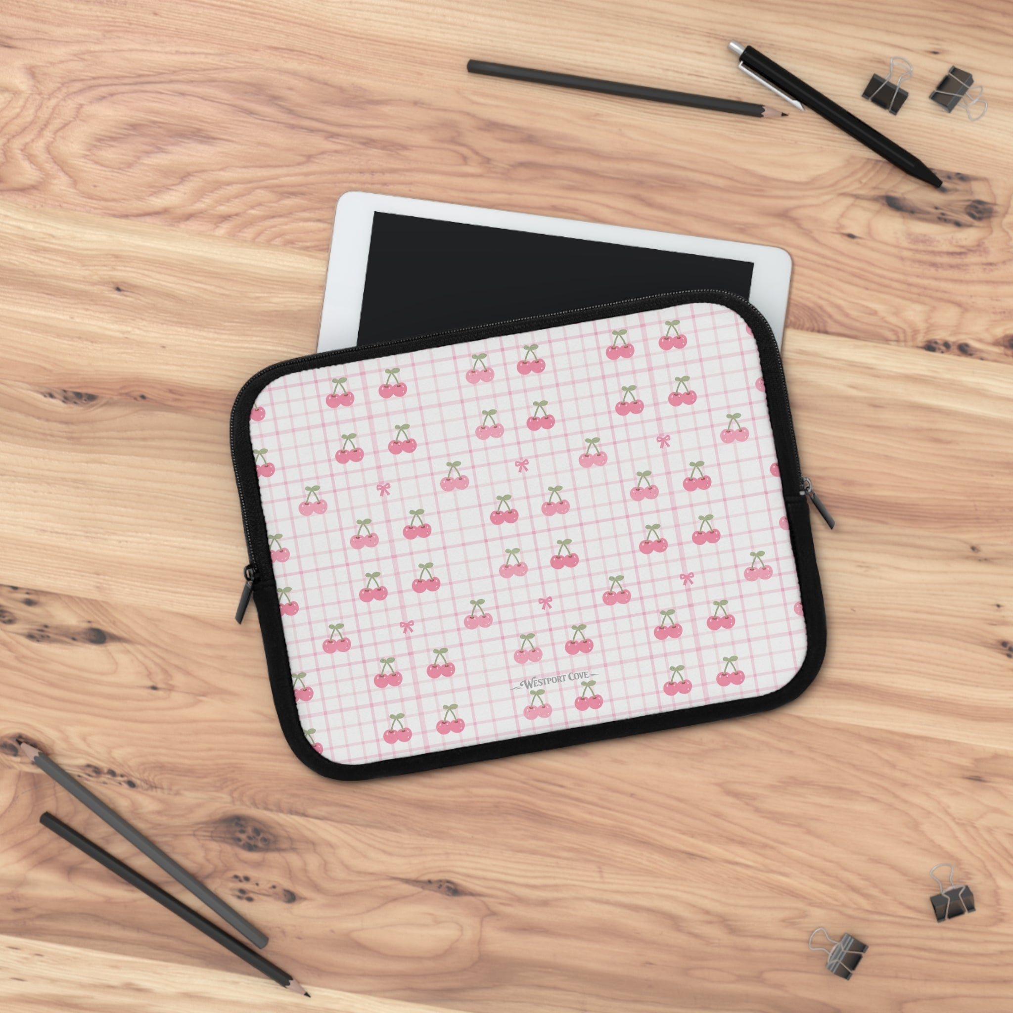 Cherry Ice Cream Smile - Safe Harbor Laptop Sleeve