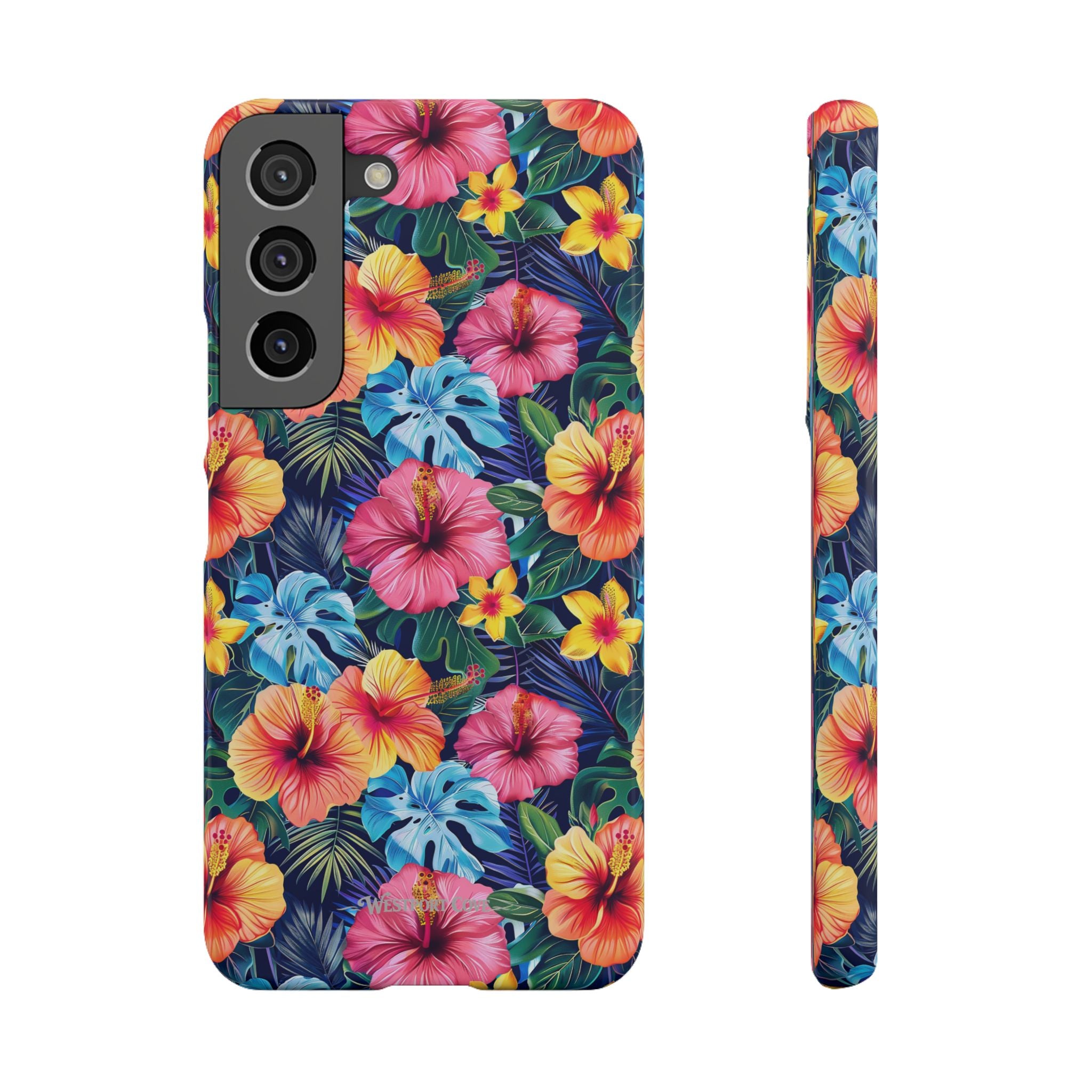Tropical Hibiscus - Elite Phone Case — Floral Hawaiian Pattern Phone Cover