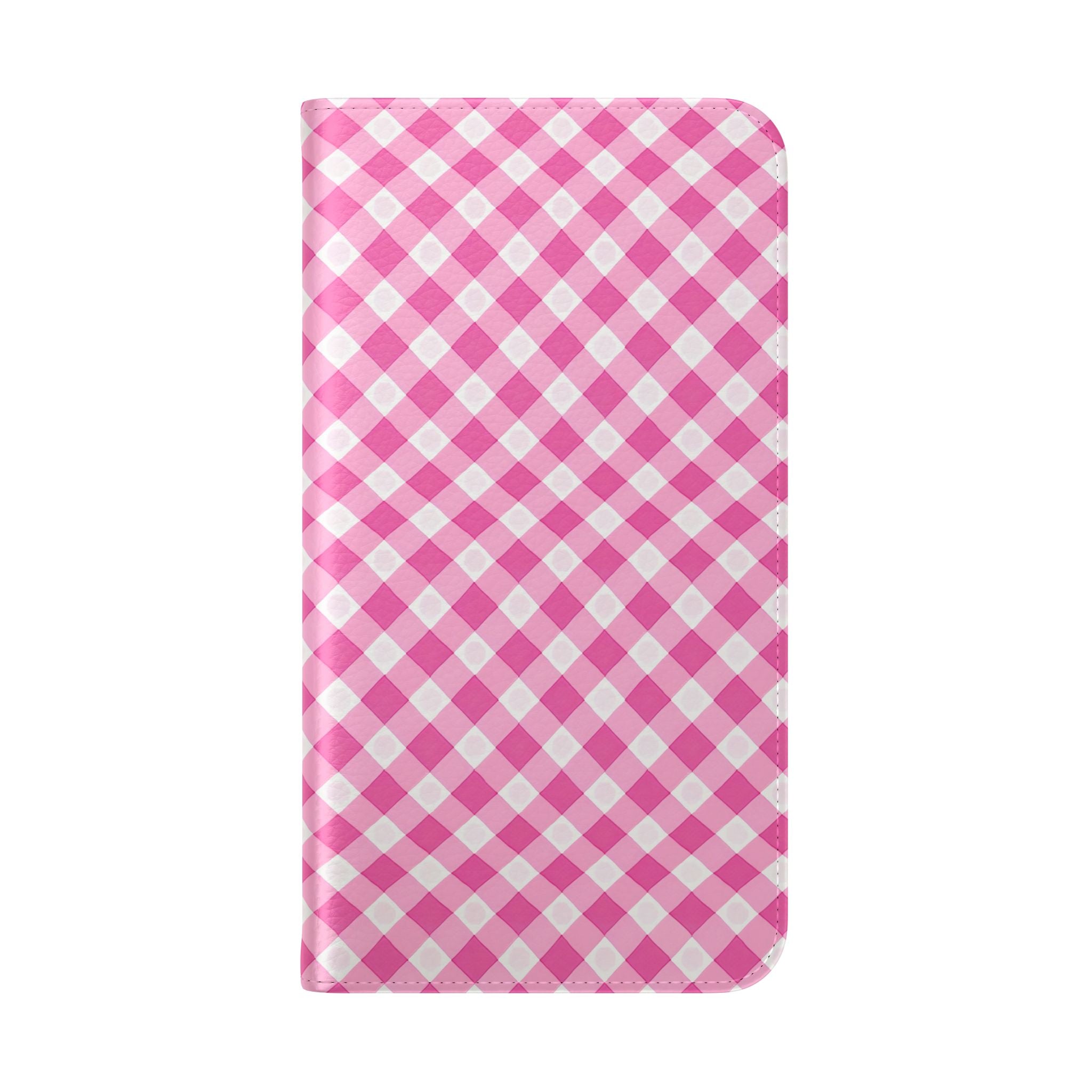 Pink Gingham - Flip Case – Wallet Flip Case with Card Slots