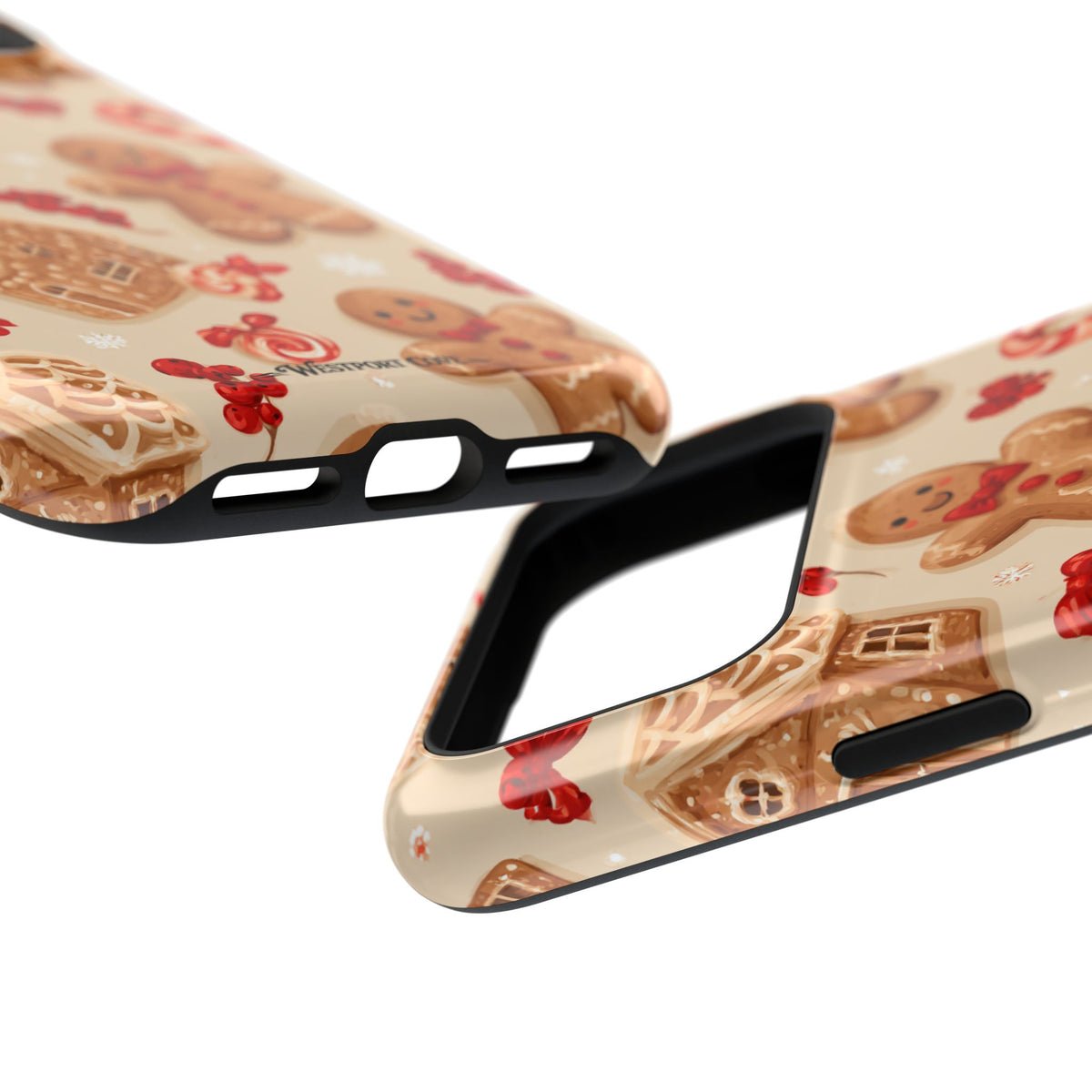 Gingerbread Men and Candy Canes  Extreme Impact MagSafe Phone Case | Christmas Cookie Design