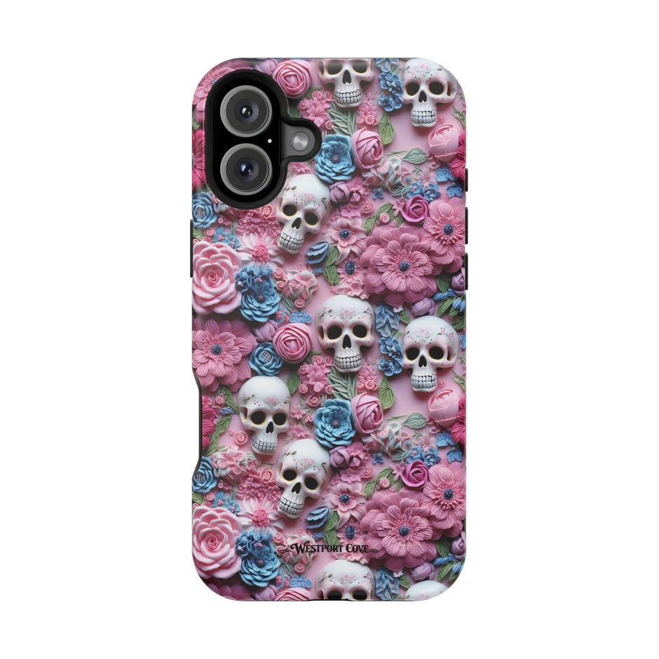 Floral Skull - Extreme MagSafe Phone Case