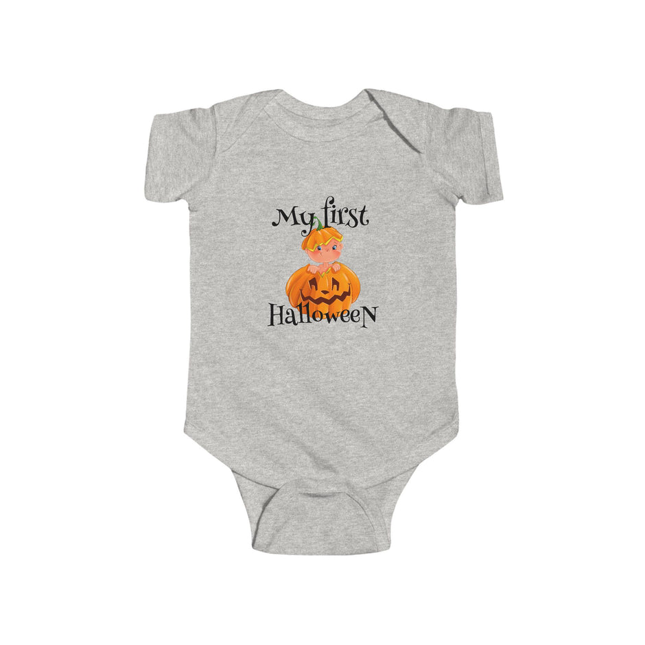 Infant Bodysuit — "My First Halloween" Pumpkin Baby Onesie