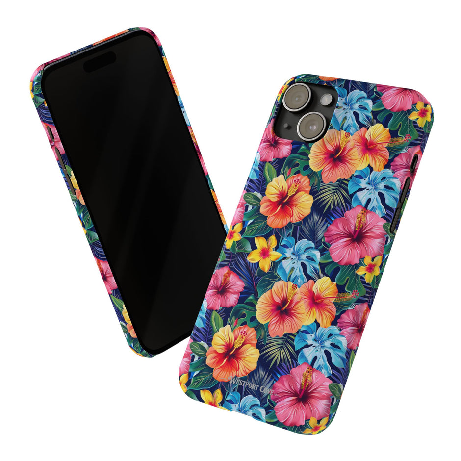 Tropical Hibiscus - Essential Phone Case — Floral Beach Vibe Phone Cover