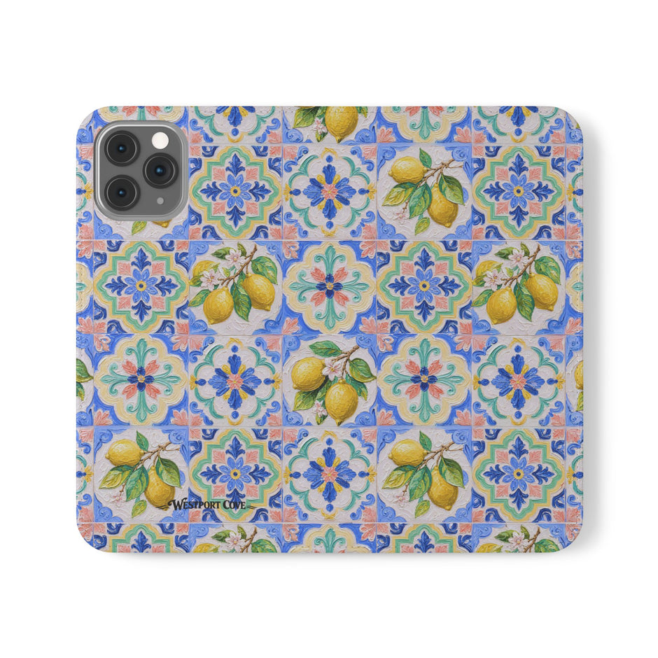 Santorini Lemon - Flip Case