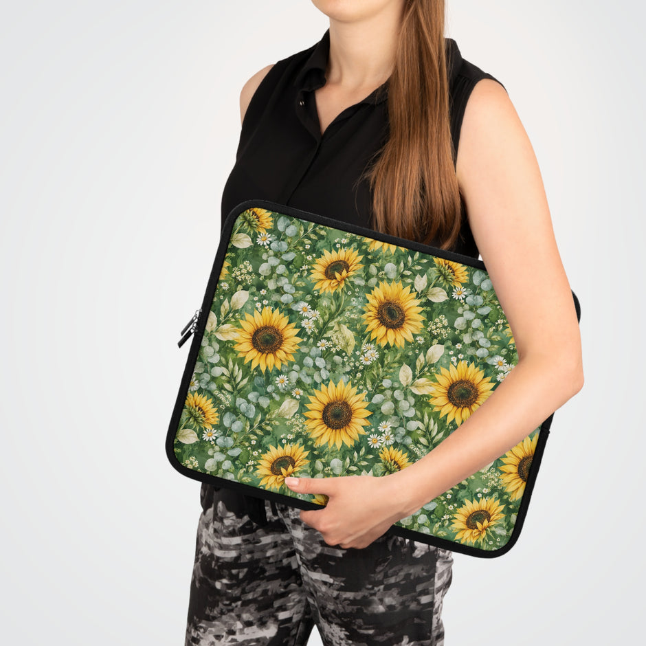 Sunflower Garden - Safe Harbor Laptop Sleeve