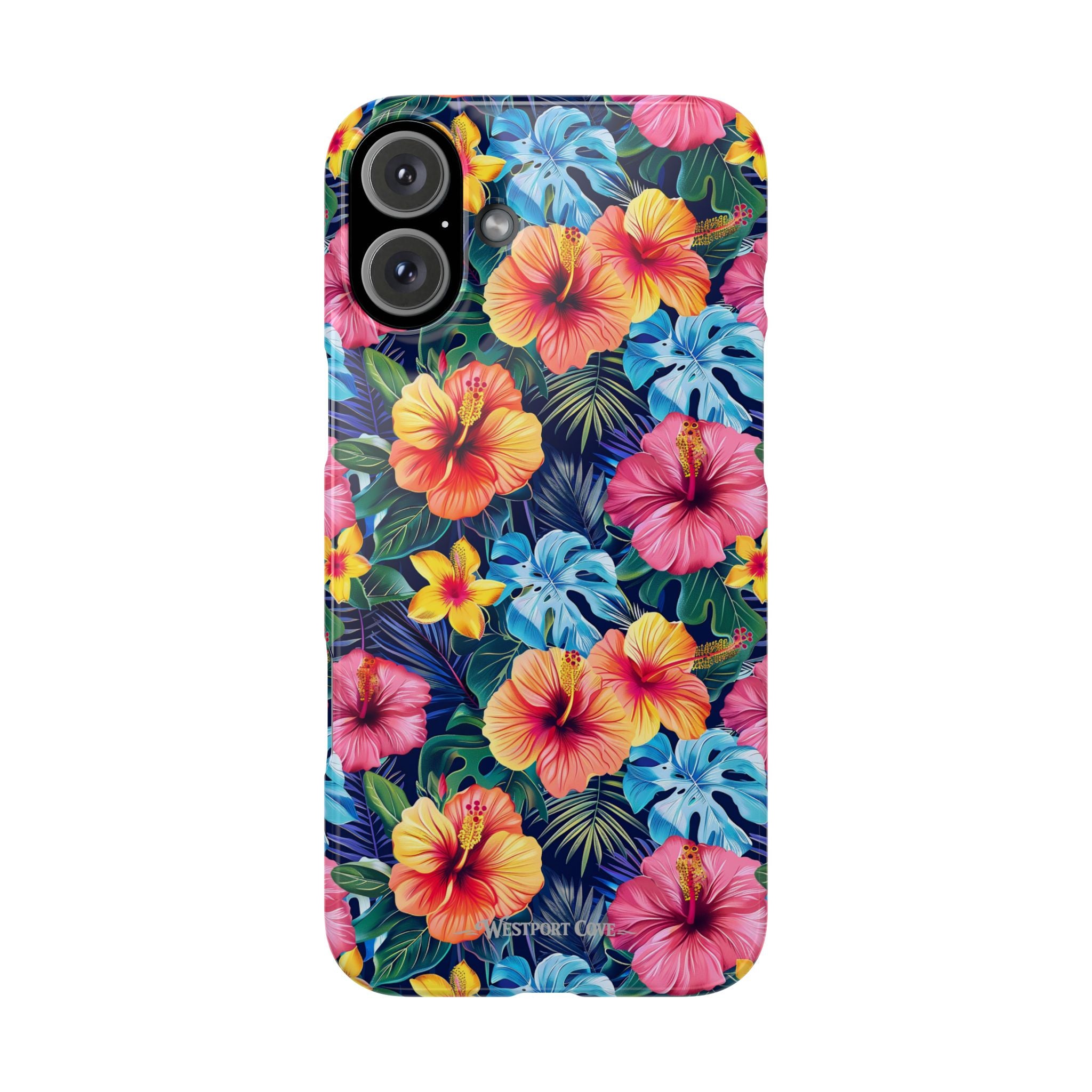 Tropical Hibiscus - Essential Phone Case — Floral Beach Vibe Phone Cover