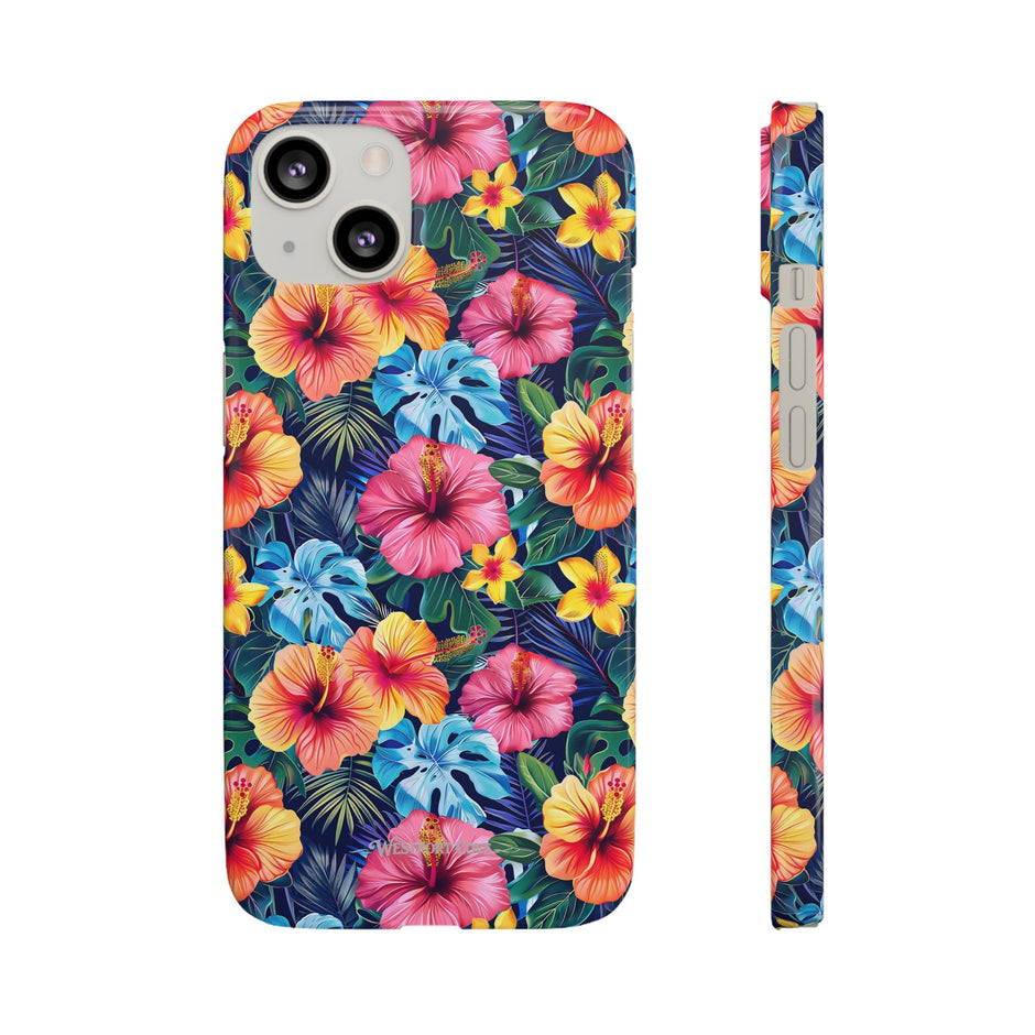Tropical Hibiscus - Elite Phone Case — Floral Hawaiian Pattern Phone Cover