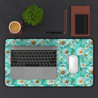 The Blue Daisy Meadow Desk Mat